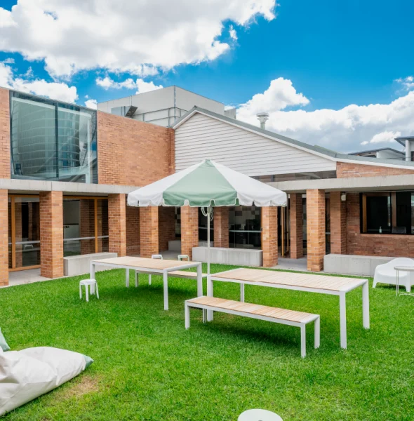Shared outdoor space in office space for rent in Fortitude Valley